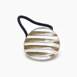 Λαστιχάκι Αμπιγιέ με ασημί περίγραμμα